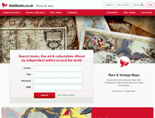 Tablet Screenshot of abebooks.co.uk